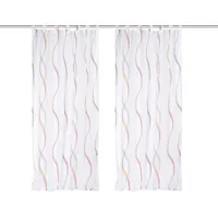 HOME WOHNIDEEN Vorhang »SCHLAUFENSCHAL«, (2 St.), 2er Pack Schlaufenschal