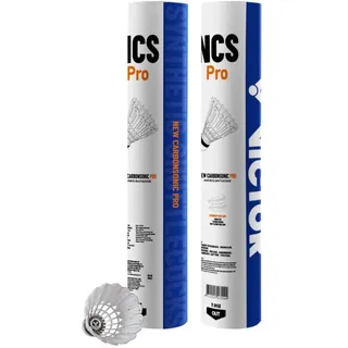 Victor Badminton künstliches Shuttle (Carbon Shuttle) Carbon Shuttle Pro NCSPRO Übungsbälle 1 Dutzend (12 Bälle enthalten)