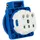 Mennekes Schuko-Steckdose IP54 Blau