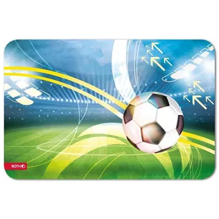 ROTH Schreibtischunterlage Fußball bunt Kunstleder 59,0 x 39,0 cm, 1 St.