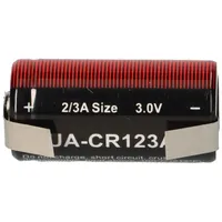 Ultralife Batterie CR123A 3V 2/3A mit U-Lötfahne