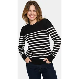St Tropez MilaSZ LS Striped Schwarz S