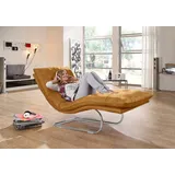 W.Schillig Relaxliege daily dreams Polyester 75 x 91 x 170 cm Gelb mit Kissen