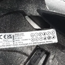 Alpina Soho Visor V 52-56 cm schwarz matt 2023