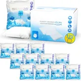 Stimo 12x Luftentfeuchter Nachfüllpack 400g Raumentfeuchter Feuchtigkeits-Stopper Granulat - Beutel (12x Nachfüllpack 400g), Weiß
