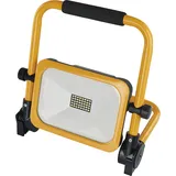 EMOS LED Akku-Strahler 20 W, wasserdichter tragbarer Baustrahler mit Standfuß und Handgriff, 3 Lichtmodi mit Helligkeit max. 2000 lm, 6500 K, aufladbar 6600 mAh, Schutzklasse IP54