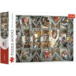 Trefl Puzzle Trefl 65000 Michelangelo Sistine Chapel ceiling, 6000 Puzzleteile, Made in Europe bunt