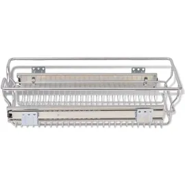 vidaXL Einbauschublade Korbauszug 2 Stk. Silbern 300 mm