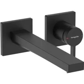 Hansgrohe Tecturis E Einhebel-Waschtischmischer Unterputz für Wandmontage EcoSmart+ mit Auslauf 22.5cm mattschwarz