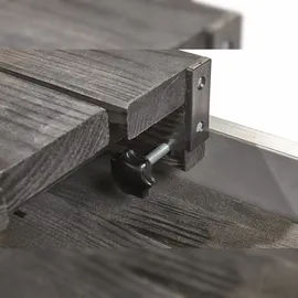 Wilk Gartenmöbel-Set Provence 3-teilig Anthrazit FSC