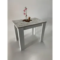 Möbel SD Esszimmertisch Küchentisch Canyon White Pine-Weiß 86x60cm