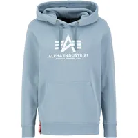 Alpha Industries Basic Hoody Kapuzensweat für Herren Greyblue