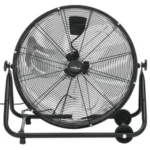 vidaXL Trommelventilator 60 cm Bodenventilator Schwarz