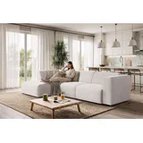 otto home Ecksofa Merid L-Form, jederzeit durch Module erweiterbar, B/T/H: 295/162/70 cm Samtcord Ottomane links beige/creme