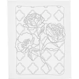 Creativ Company Mal-Leinwand mit Aufdruck, Rosen, T 1,6 cm, Größe 24x30 cm, 360 g, 1 Stk