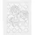 Creativ Company Mal-Leinwand mit Aufdruck, Rosen, T 1,6 cm, Größe 24x30 cm, 360 g, 1 Stk