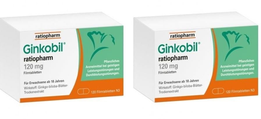 Ginkobil ratiopharm 120 mg Doppelpack - zusätzlich 5? Rabatt *