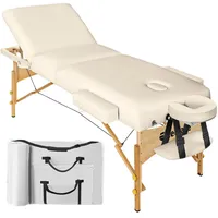 Tectake tectake® Massageliege Breite 70 cm, Polsterung 10 cm, mit Holzgestell, 218 x 102 x 90 cm