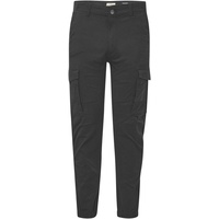 QS Cargohose in Unifarbe schwarz 36