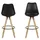 Actona Dima Barhocker 48,5 x 111,5 x 55 cm Schwarz