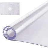 Vevor Kunststoff-Tischdecke, 61 x 121,9 cm, 2,0 mm dick, transparenter Tischschutz, rechteckige PVC-Schreibtischunterlage, wasserdichte und leicht zu reinigende Schreibtischunterlage, Tischdecke