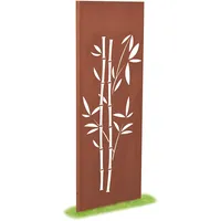 prima terra Sichtschutzelement 158 x 60 cm Braun Metall
