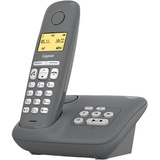 Gigaset A280A - Schnurloses DECT-Telefon mit Anrufbeantworter - brillante Audioqualität auch beim Freisprechen - intuitive, symbolbasierte Menüführung - Kurzwahltasten - Grafik-Display, dunkelgrau