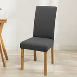 Graue, Gemusterte Stretch-stuhlhussen, Für Hochzeiten, Weihnachten, Restaurants, Hotels, Konferenzen, Universelle Stuhlhussen (2 Stück, Grau)