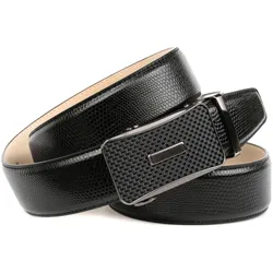 Ledergürtel ANTHONI CROWN, Damen, Gr. 90, schwarz, Leder, unifarben, Gürtel, in Waran-Prägung mit Schließe in Karbon-Design