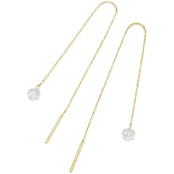 Paar Ohrhänger LUIGI MERANO "Durchzieher, Zirkonia Steine, Gold 375", gold, Ohrringe, Damen, Gelbgold 375