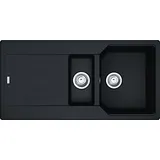 Franke Urban UBG 651-100 links Einbauspüle granit schwarz Handbetätigung 980 x 480 mm