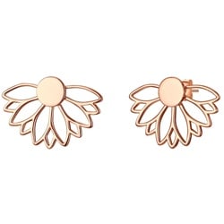 Glanzstücke München Ohrstecker Lotusblume Sterling Silber in Roségold Ohrringe   Damen