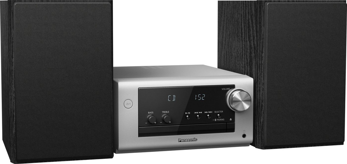 Panasonic SC-PM704 Radio (Digitalradio (DAB), UKW mit RDS, 80 W, HiFi Micro System mit 40W, CD, Bluetooth, DAB) silberfarben