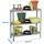 Proregal Lagerregal Metall 90 x 80 x 30 cm Grau 3 Fachböden Fachlast 100 kg