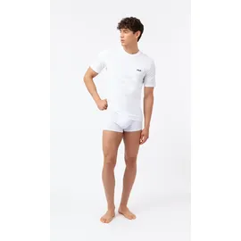 Fila Herren Round Neck Undershirt 2er Pack - weiß - M
