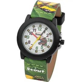 Scout Crystal 280305041 Gehäusefarbe Grün Silikonarmband Grün