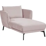 Schöner Wohnen Relaxsessel Pearl Velvet 101 x 85 x 161 cm Rosa mit Rollen