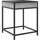 vidaXL Nachttisch mit Infinity-LED Grau Sonoma 40x40x51 cm