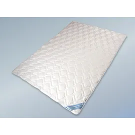 betten-traum-land Wildseide Sommer Bettdecke Steppdecke Silk-Wash Füllung 60% Seide 40% Baumwolle GOA Bezug 100% Baumwolle (155x220 cm)