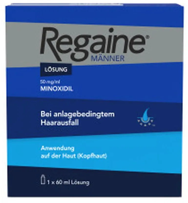 Regaine Männer Lösung mit Minoxidil bei erblich bedingtem Haarausfall