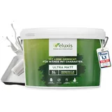 Veluxis® Hochwertige Wandfarbe Weiß für den Innenraum - 5 Liter & Deckkraft-Klasse 1, Streifenfrei, tropfarm & Öko Farbe, VOC-frei