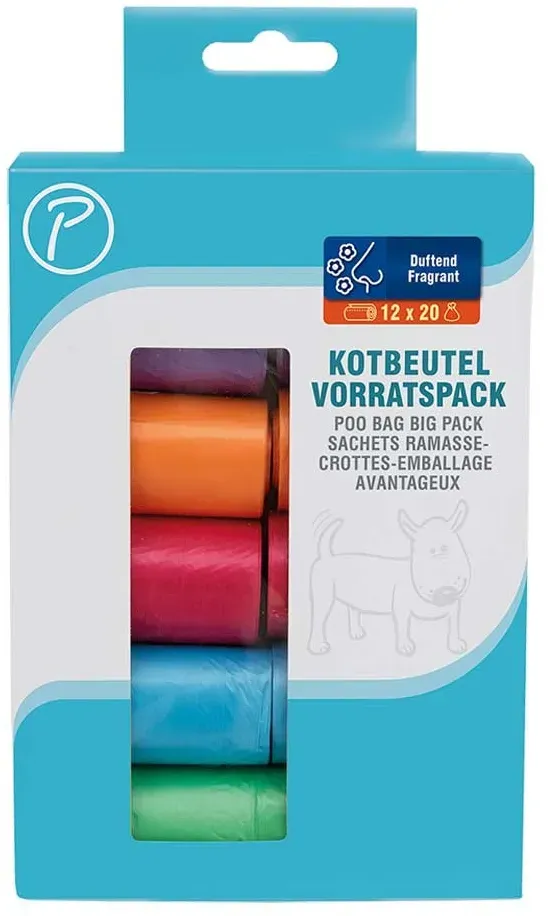 Petlando Parfümierte Kotbeutel Vorratspack 12 x 20 ( 240 Stück )