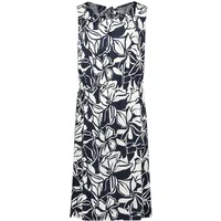 Betty Barclay Sommerkleid Dunkelblau/Weiß 46