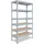 shelfplaza PRO 230x50x45 cm Schwerlastregal in verzinkt mit 6 Böden und 166 kg Traglast pro Boden