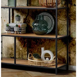 Actona Bücherregal 114 x 35 x 185 cm Schwarz