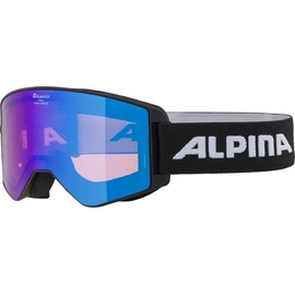 Alpina Narkoja HM Skibrille black, HM blue (S2))