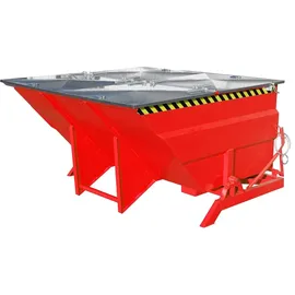 Bauer Kippbehälter Stahl 300 mm Feuerrot