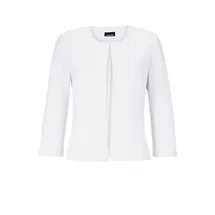 GOLDNER Eleganter Jersey-Kurzblazer in weiß | Gr.: 38