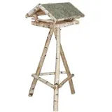 dehner natura premium Futterhaus Nürnberg mit Heudach, inkl. Ständer Birkenholz, ca. B60/H130/T60 cm