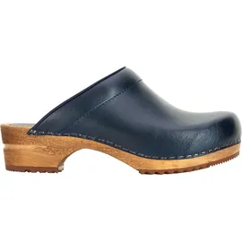 Sanita Comfortwear Clog "Wood-Lotte open, - Blau